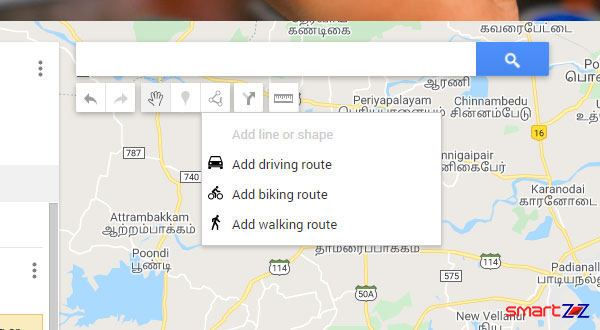 How to draw lines and custom routes on Google Maps using my map from your system